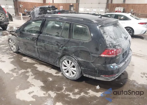 2019 Volkswagen Golf Sportwagen 1.8T S from USA, damaged, VIN 3VW117AU3KM507807